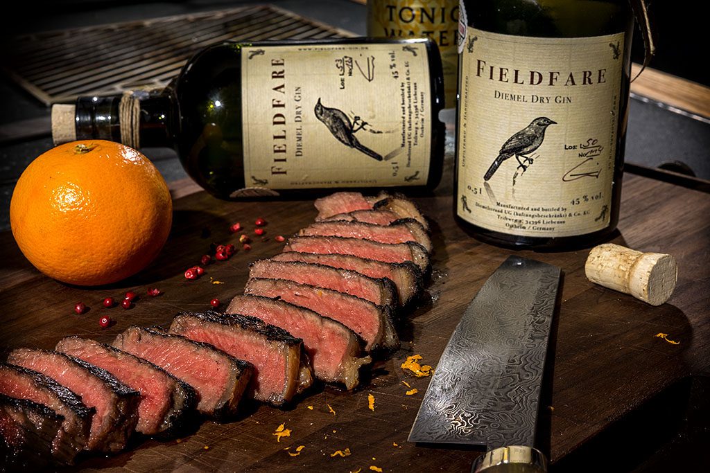 Gin Tonic Striploin Steak bigBBQ.de